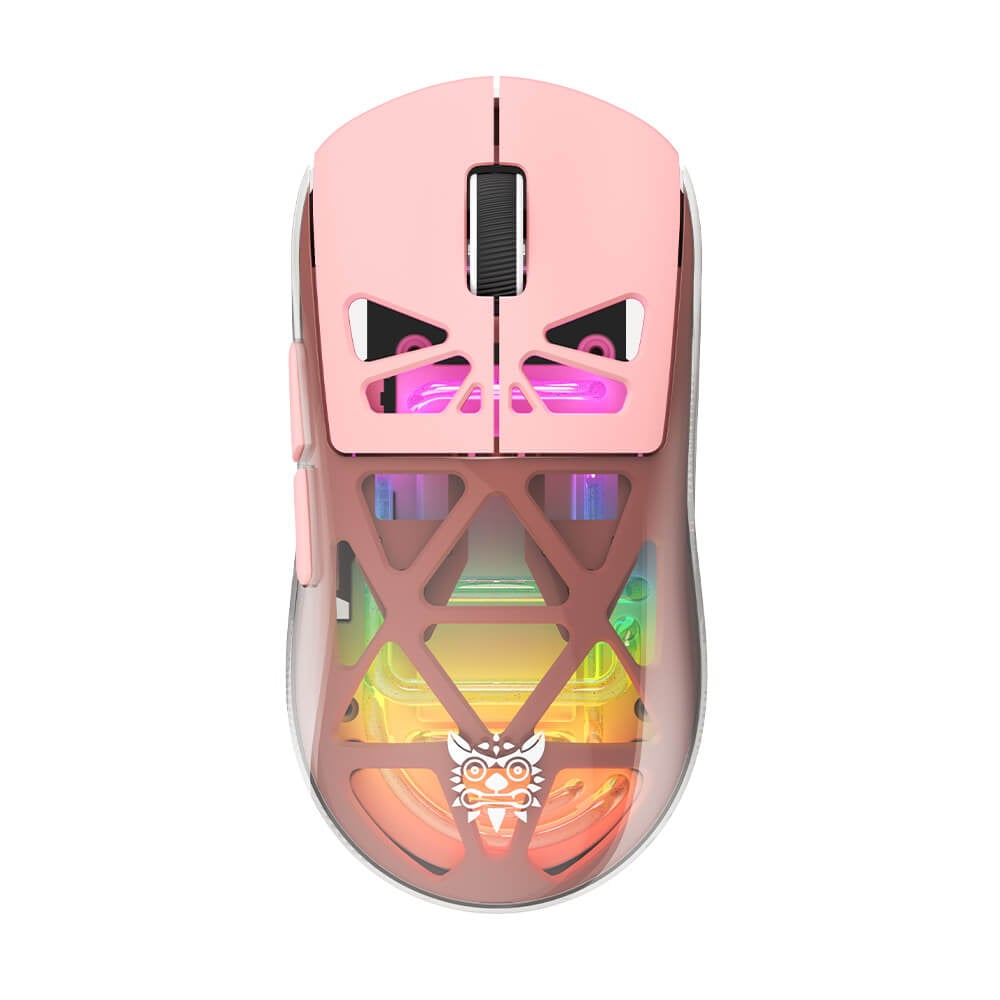 เมาส์เกมมิ่ง ONIKUMA CHOUKO เชื่อมต่อ 3 โหมด BLUETOOTH / USB-C / 2.4GHZ - สีชมพู_0